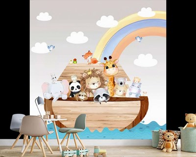 Schattig Dieren Behang voor Babykamer