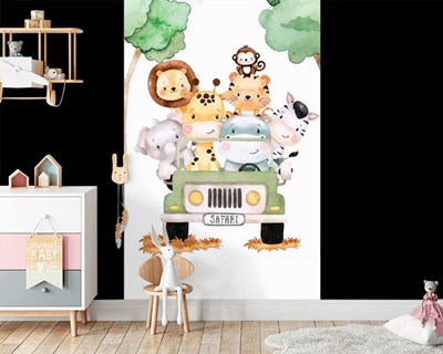 Schattig Safari-schepsels themabehang