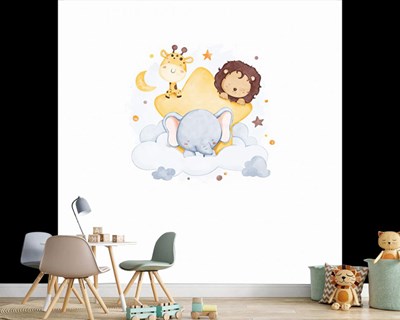 Schattige dieren in de lucht Wallpaper