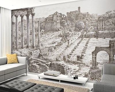 Vintage Antiek Roman Look Behang