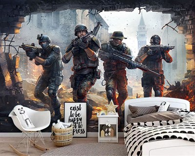 Wallpaper voor videogames met oorlogsthema