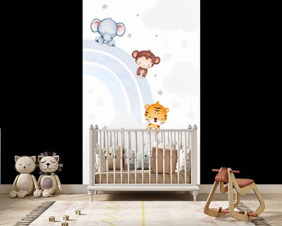 Schattig Dieren Behang voor Babykamer