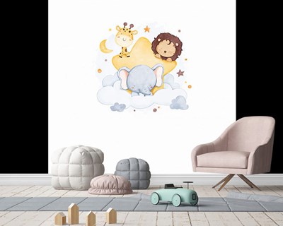 Schattige dieren in de lucht Wallpaper