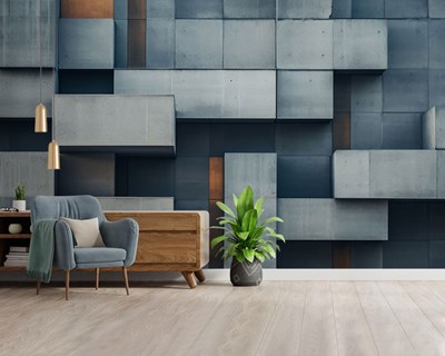 3D Geometrische Vormen Thema Behang 