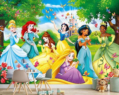 Disney prinsessen themabehang 