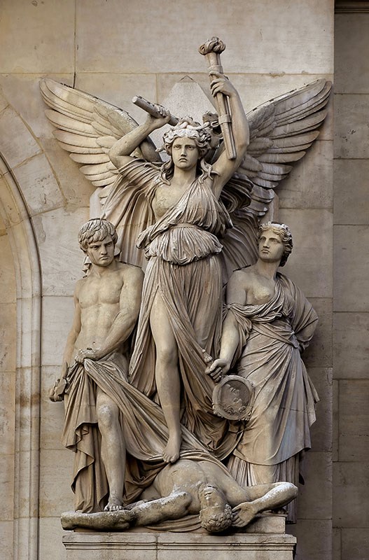 Le Drame Lyrique Standbeeld Behang