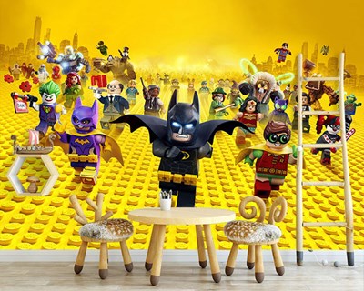 Lego thema kinderkamer behang
