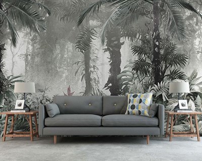 Artistiek Tropisch Bos Thema-Behang
