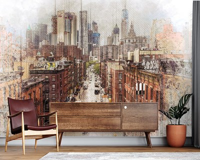 Manhattan Stadslandschap Behang
