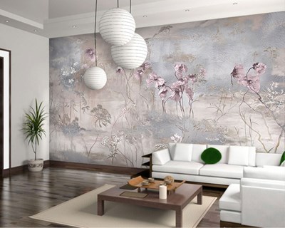 Artistiek Bloemenpatroon Behang