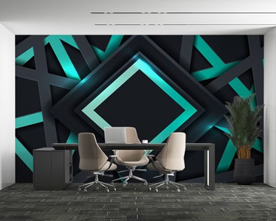 3D Geometrisch Gevormd Behang
