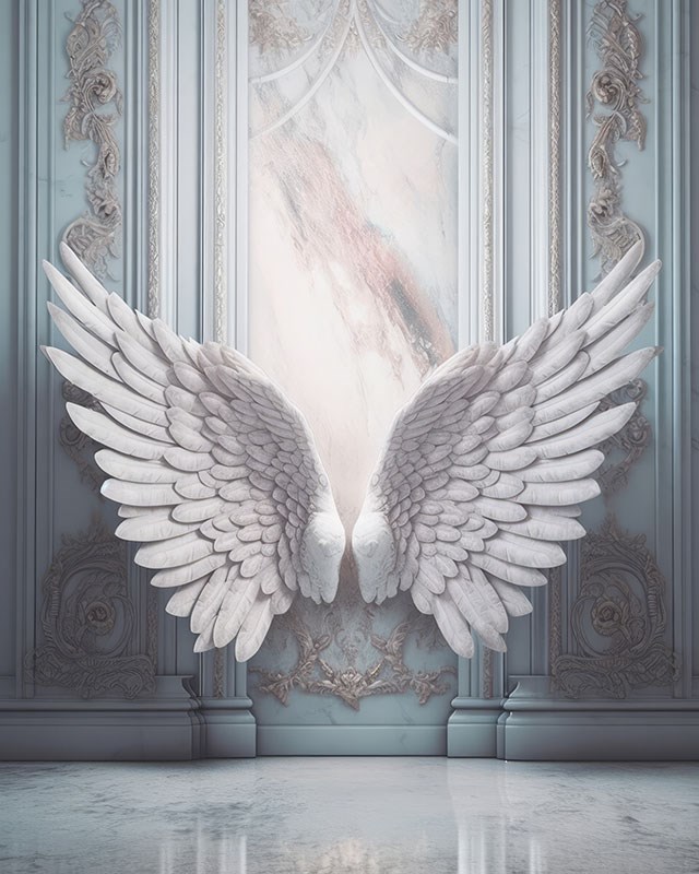 Witte engelenvleugels Wallpapers