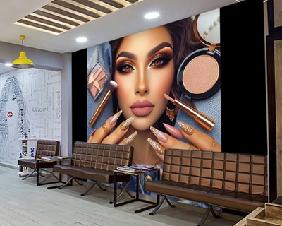 Prothese Nagel en Make-up Themabehang