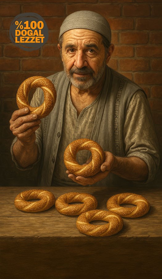 De bagelbakkerij behangen