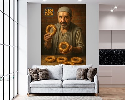 De bagelbakkerij behangen