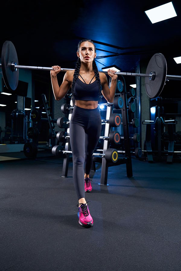 Behang in het fitnesscentrum 