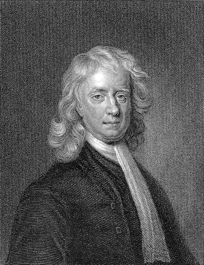 Beroemde natuurkundige Isaac Newton Behang