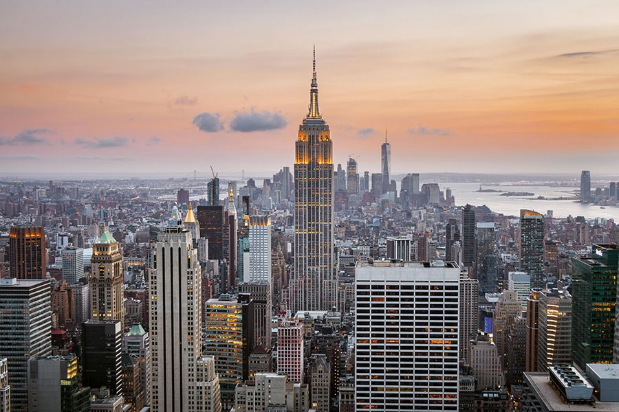 New York Landschap Behang 