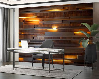 3D Verlicht Paneel-Beeld-Behang 