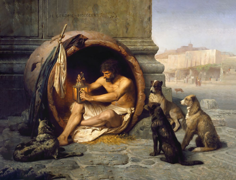 Jean Diogenes Canvas Behang 