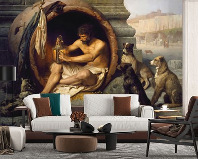 Jean Diogenes Canvas Behang 