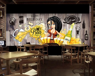 Bier themabehang voor bars 
