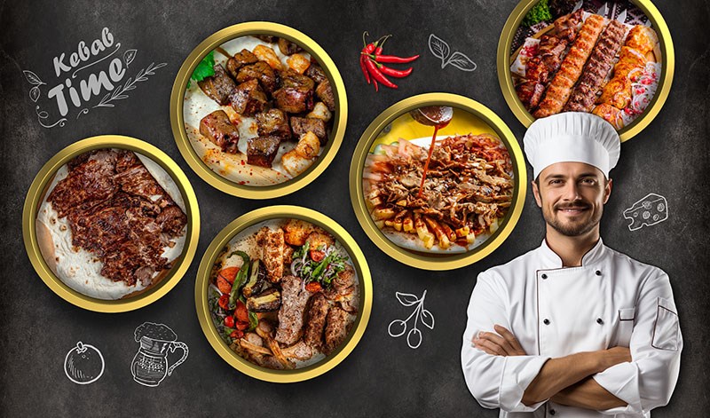Behang voor Restaurants 