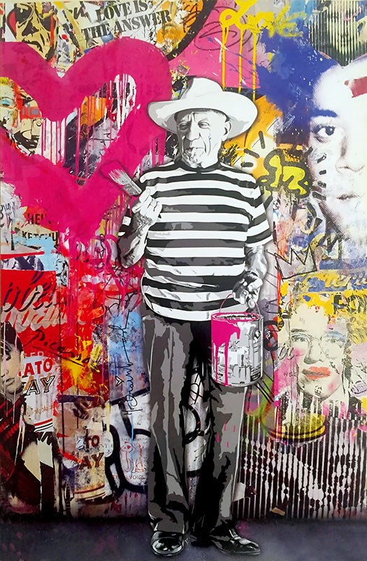 Picasso Post Modern Schilderij Behang 