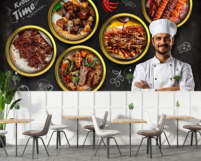Behang voor Restaurants 