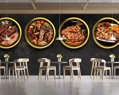 Restaurant themabehang 