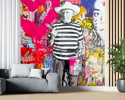 Picasso Post Modern Schilderij Behang 