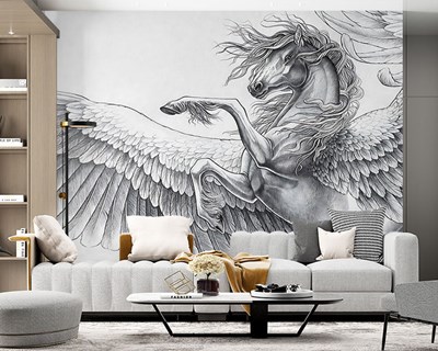 Pegasus Geïllustreerd Behang