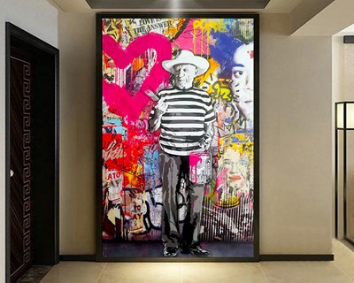 Picasso Post Modern Schilderij Behang 