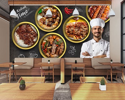 Behang voor Restaurants 