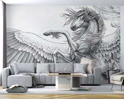 Pegasus Geïllustreerd Behang