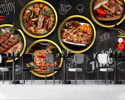 Behang voor Kebab Hallen