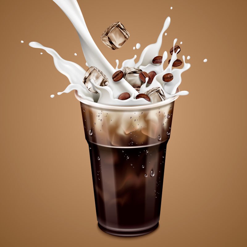 Koude Koffie Thema Achtergronden