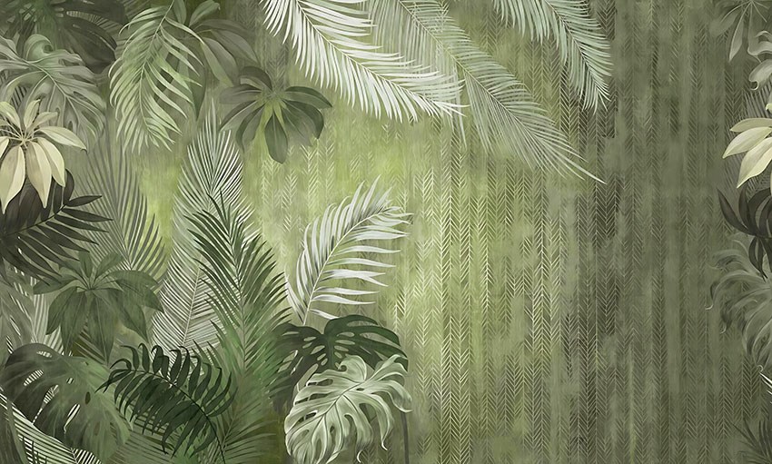 Groen Planten Thema-Behang