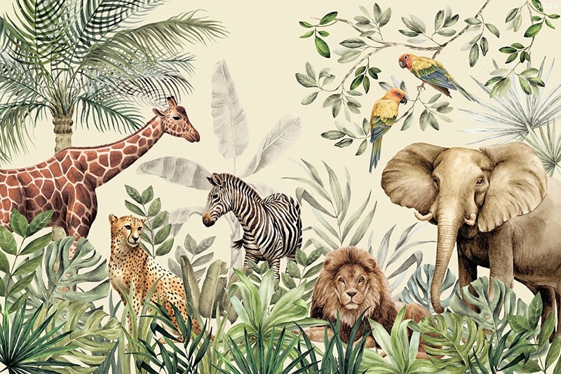 Safari Life Thema-Behang 