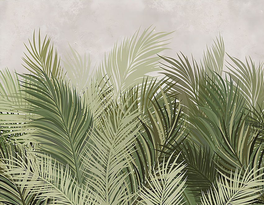 Palmbladeren Thema Behang 