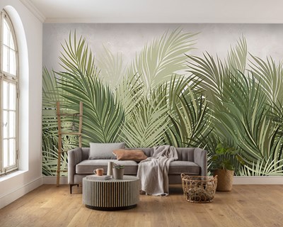 Palmbladeren Thema Behang 