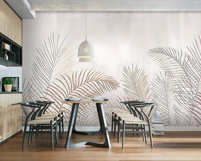 Artistiek Palmblad Behang