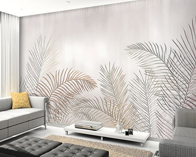 Artistiek Palmblad Behang