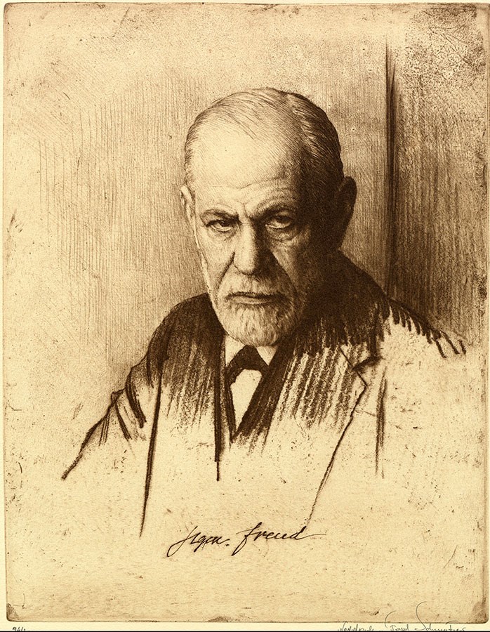 Beroemde neuroloog Sigmund Freud Behang 