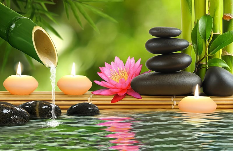 Ontspannend Massagesalon Behang 