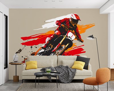 Motorfiets Racing Thema-Behang