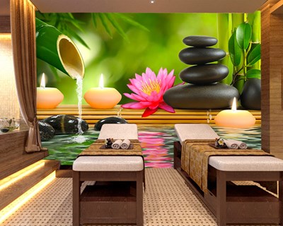 Ontspannend Massagesalon Behang 
