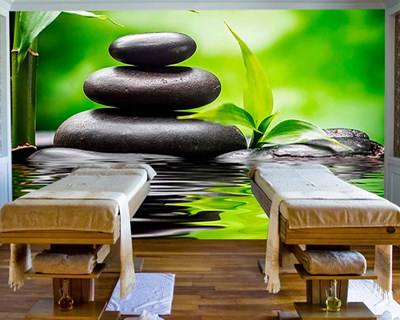 Spa stenen look behang