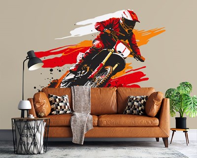 Motorfiets Racing Thema-Behang