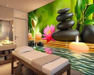 Ontspannend Massagesalon Behang 